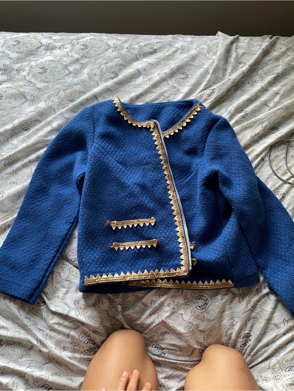 Embellished blue jacket